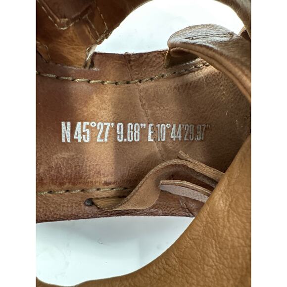 A.S. 98 NWOB Women’s Riggs Brown Leather Two Buckle Sandals size 37 or US 6.5-7 - Picture 8 of 8